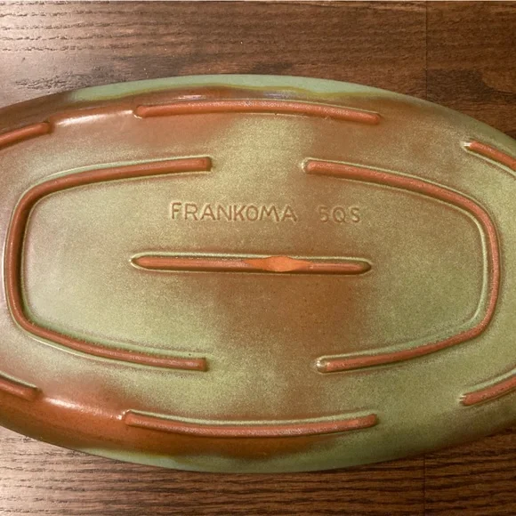 Frankoma Prairie Green Steak Platter & Pepper Shaker Farmhouse Western Irish - Picture 8 of 10